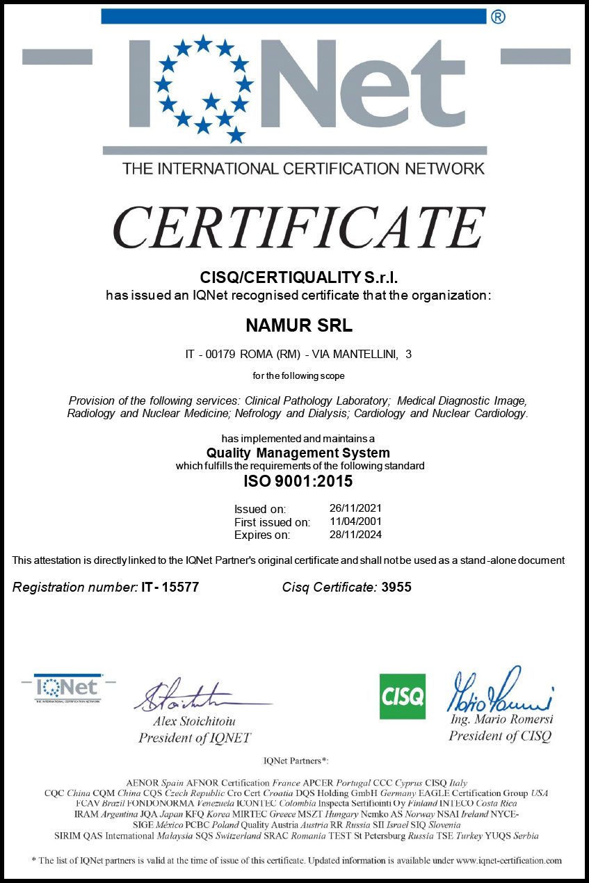 Certiquality Certificato NAMUR UNI EN ISO 9001 2015 Scad 29 11 2021 01